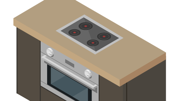 cadre inox plaque de cuisson